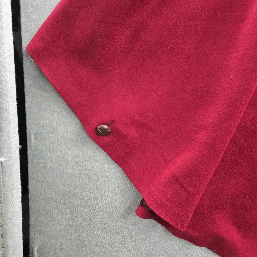 VINTAGE Eddie Bauer x CC Filson Women Jacket OS Red Wool Cape Blazer Poncho 90s